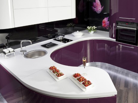 piano cucina moderna in marmo padova